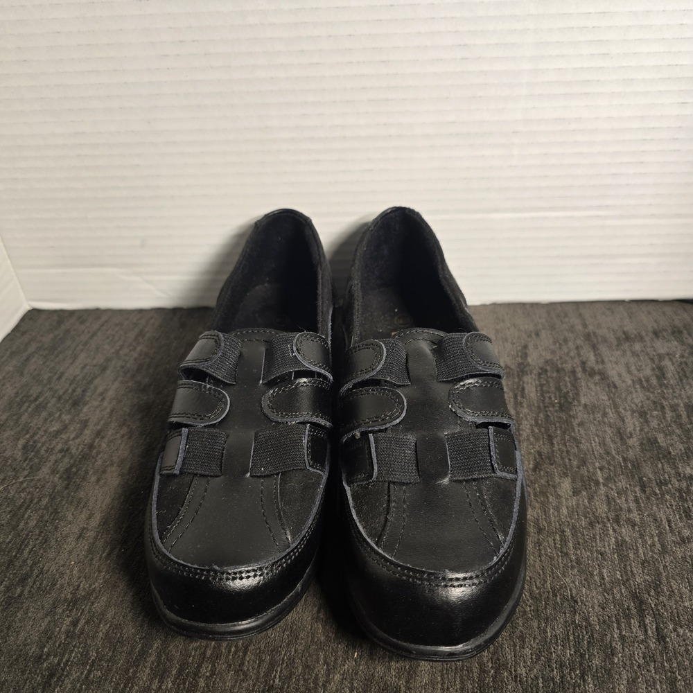 Mushrooms Women's Black Shoes 6.5 W Leather Uppers Comfort Shoes
